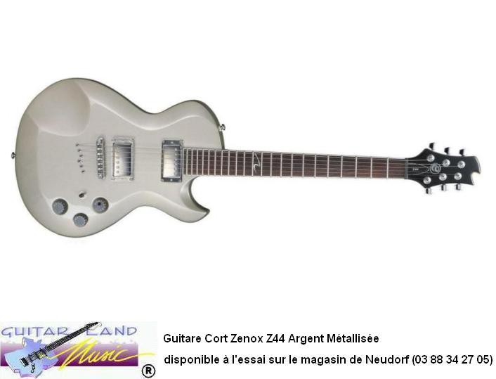 Guitare Cort Zenox Z44 Argent Metallise